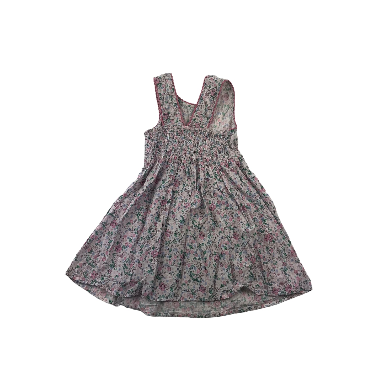 Primark White Floral Print Dress Age 5