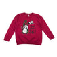 AWDis Fuchsia Pink Just Saying Hi Panda Sweater Age 9-11
