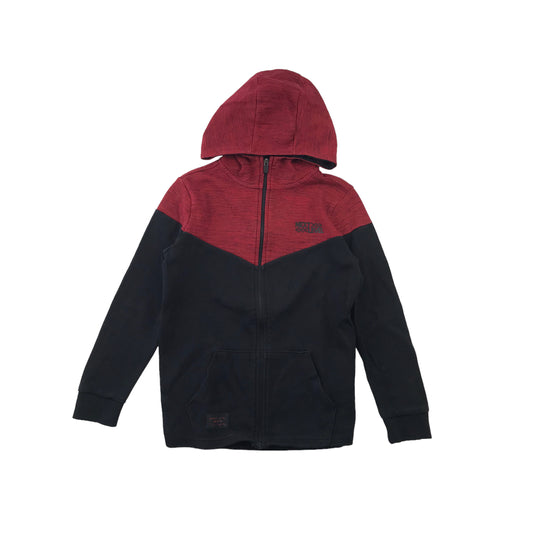 F&F Black Red Panelled Hoodie Age 10