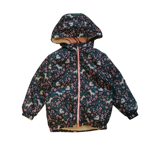 M&S Navy Blue Unicorns 2-in-1 Jacket Age 4