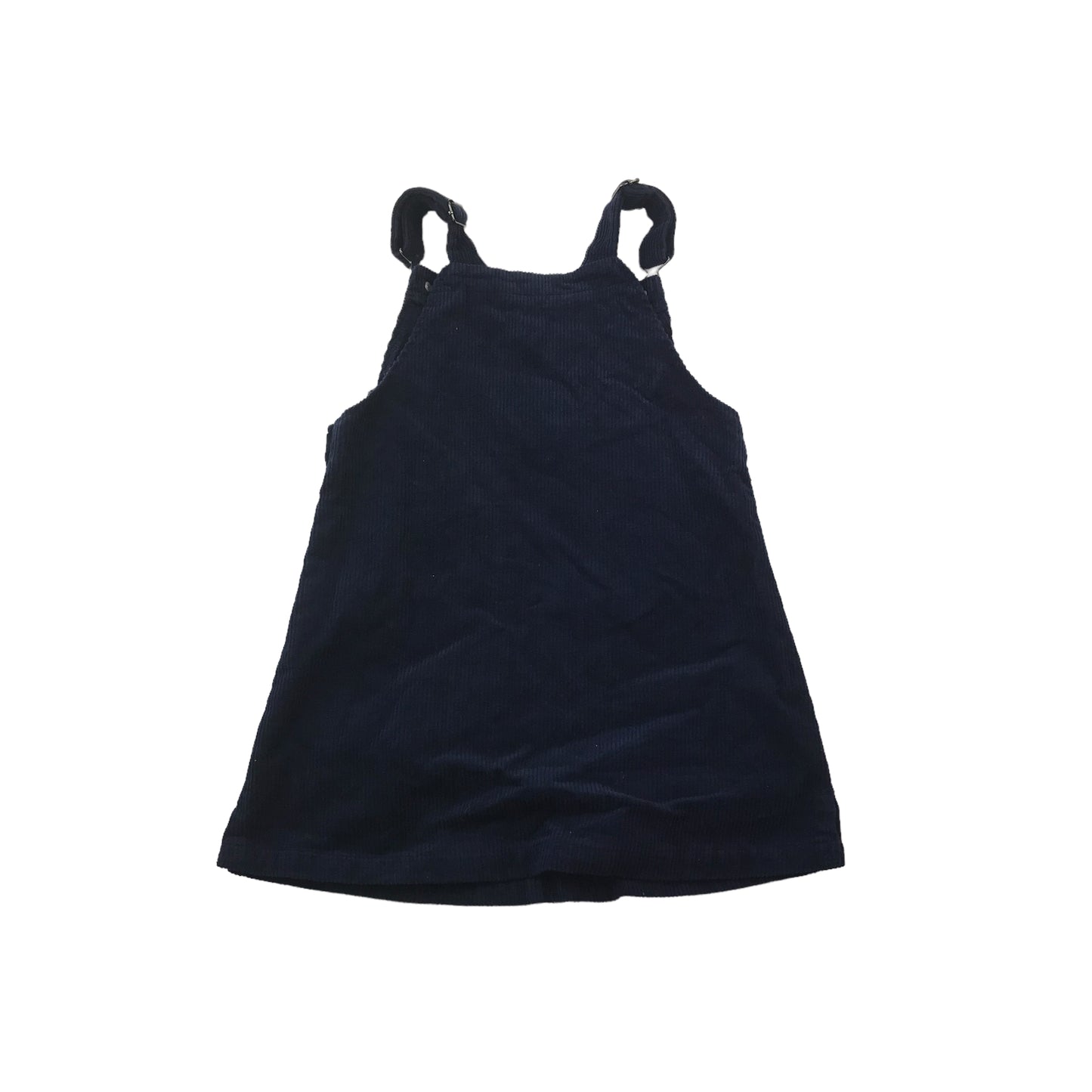 Nutmeg Navy Blue Corduroy Dungaree Dress Age 8