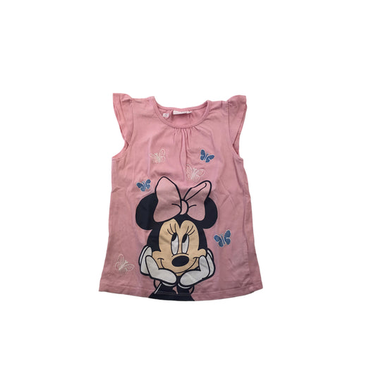 Primark Pink Minnie Mouse T-Shirt Age 5