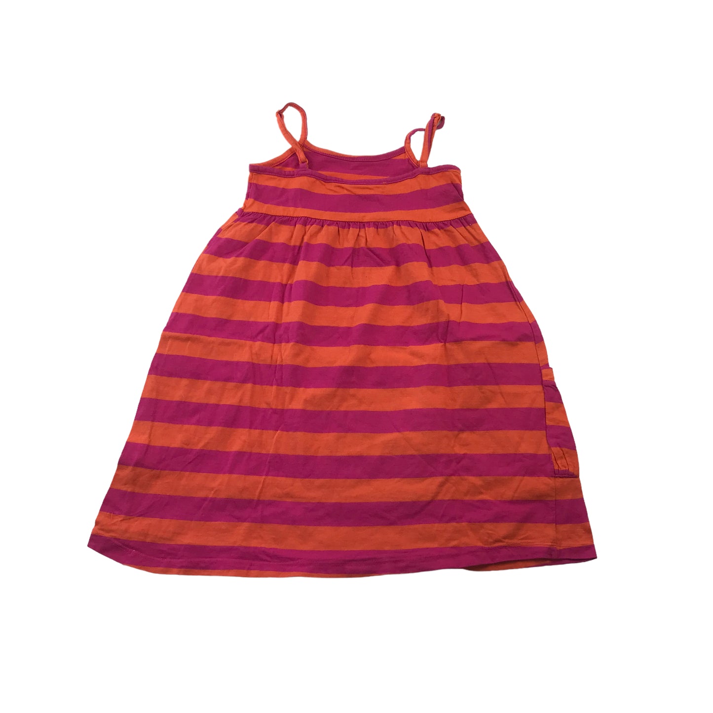 Yd Orange Purple Stripes Dress Age 9