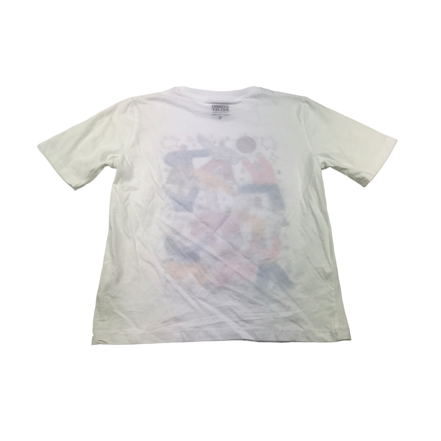 Comic Relief White Print T-shirt Age 9