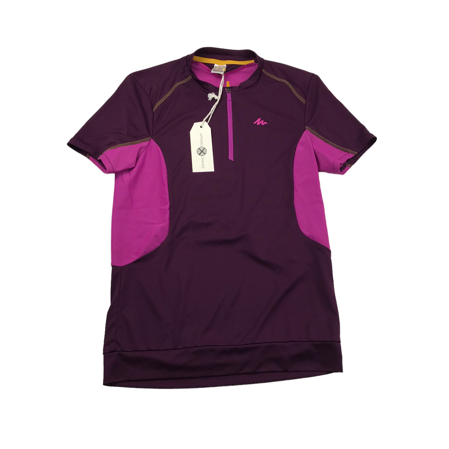 Decathlon Purple and Pink Short Sleeve Cycling Sports Top Women's Size  XS