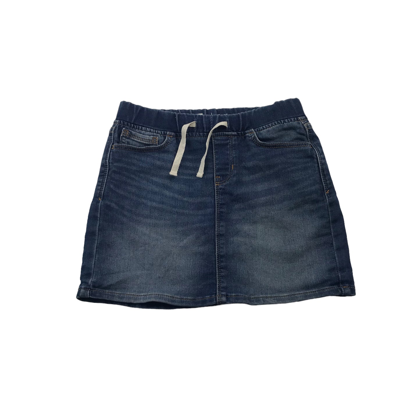 GAP Blue Pull on Stretchy Denim Mini Skirt Age 8