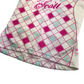 Scott White and Pink Checked Short Sleeve Cycling Sports Top Women's Size S