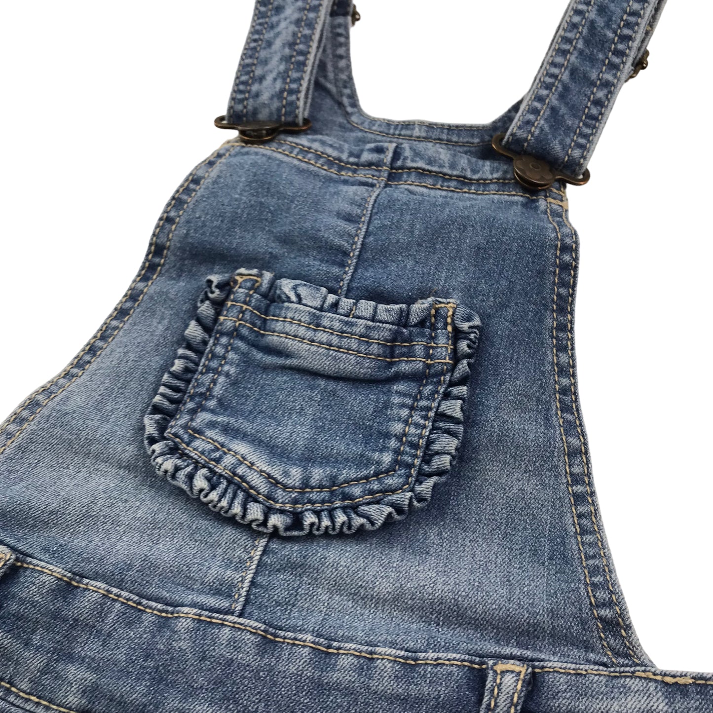 Palomino Blue Denim Dungaree Shorts Age 6-7