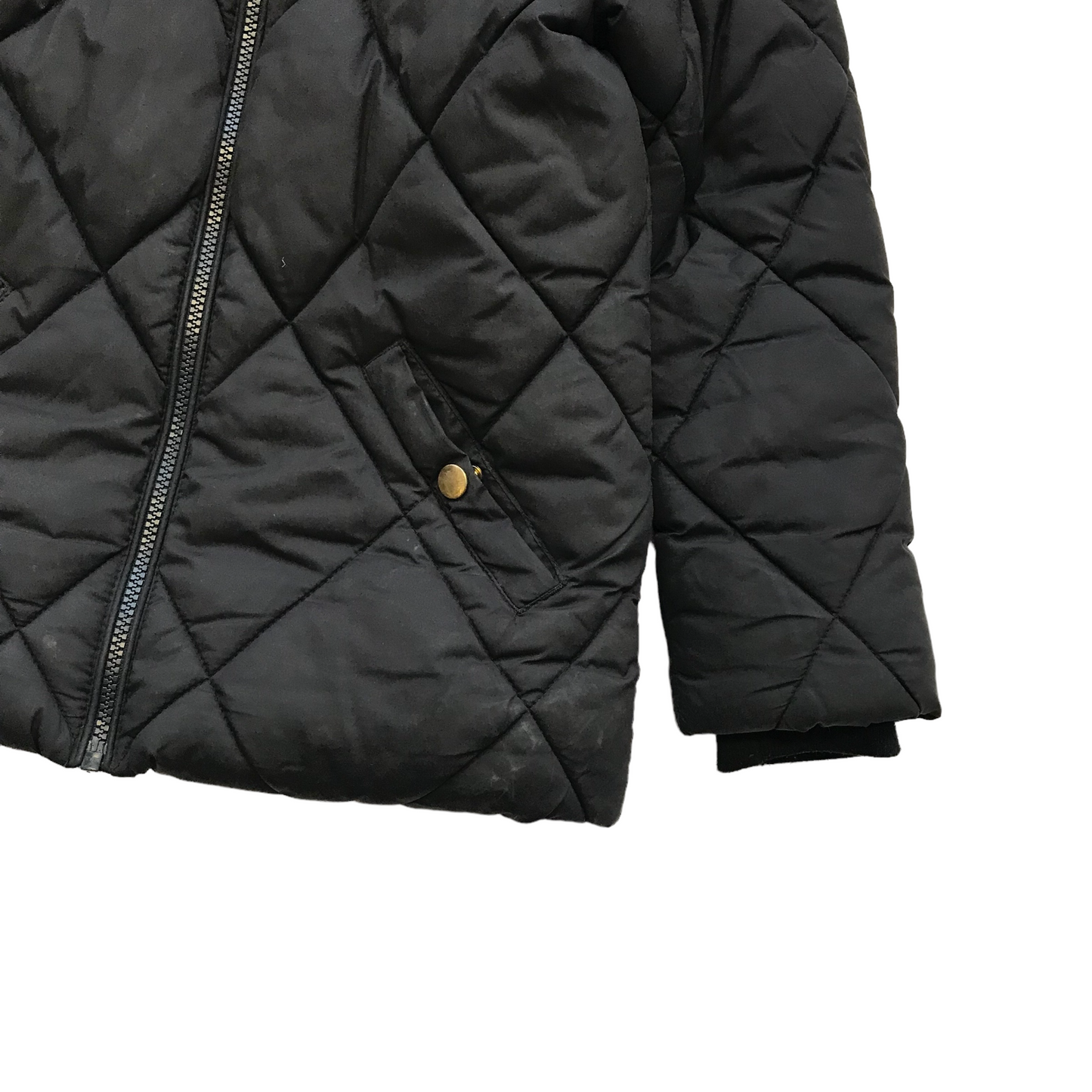 George Black Parka Jacket Age 7