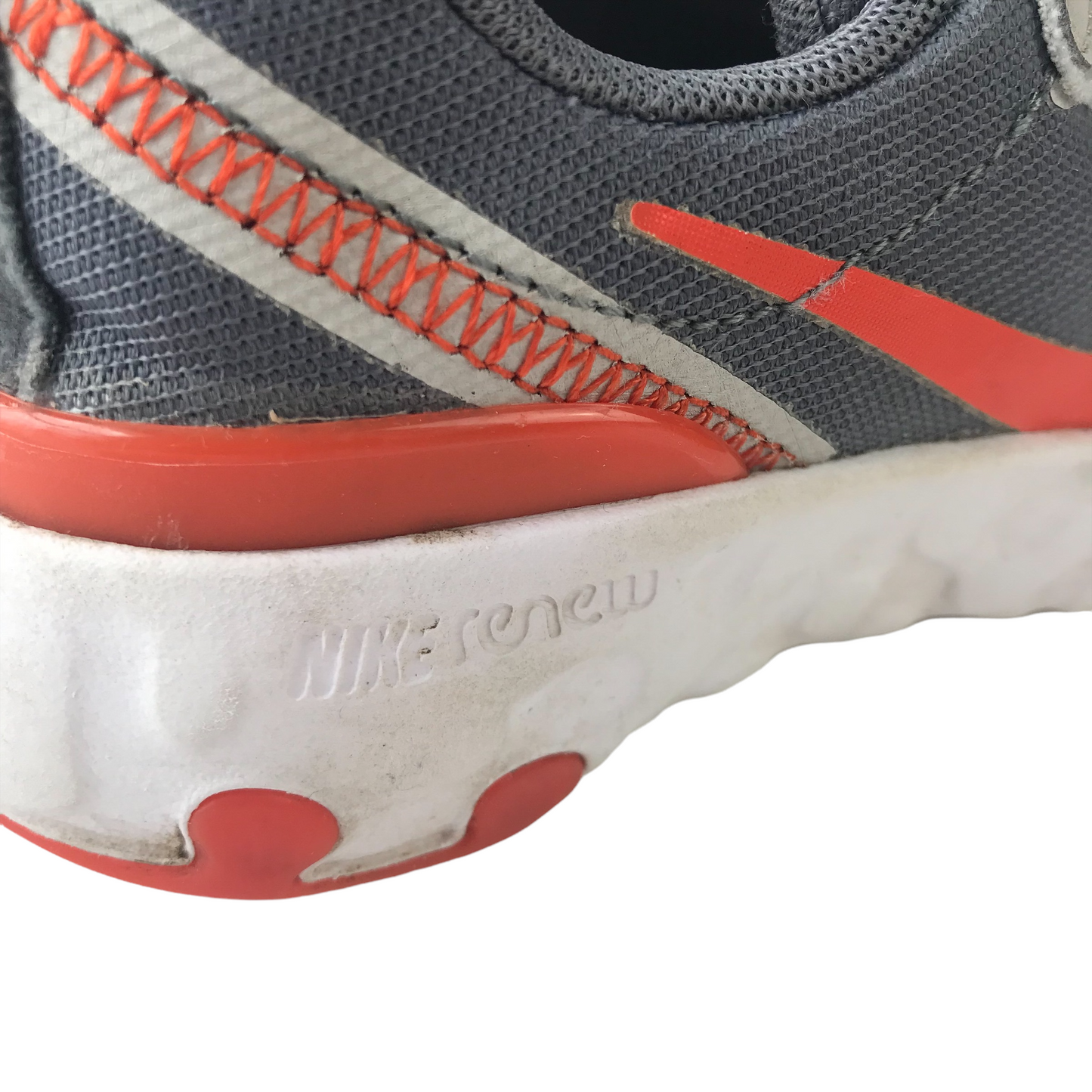 Nike Renew Grey and Orange Trainers UK size 13 junior