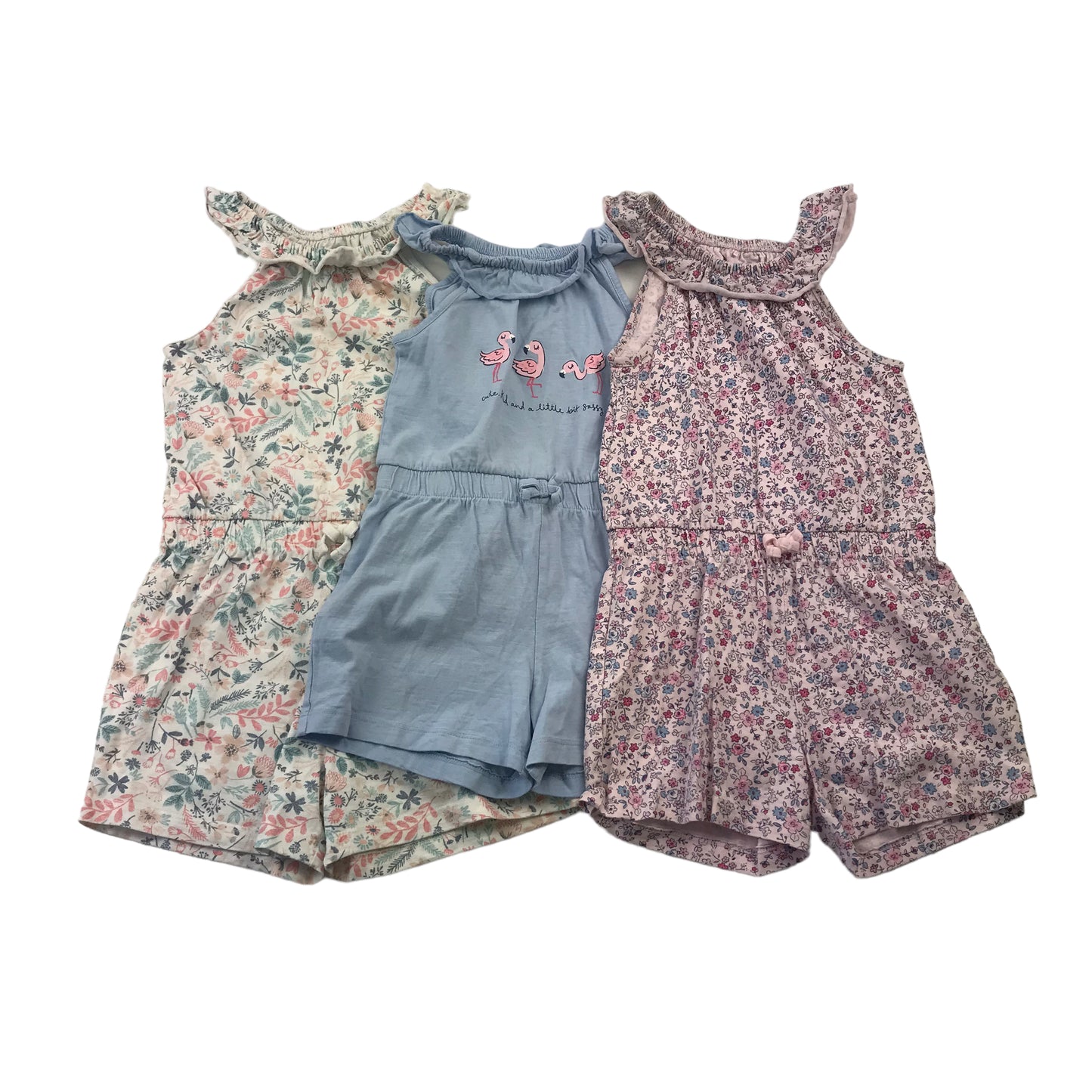 George Bundle of Floral Playsuits Age 5