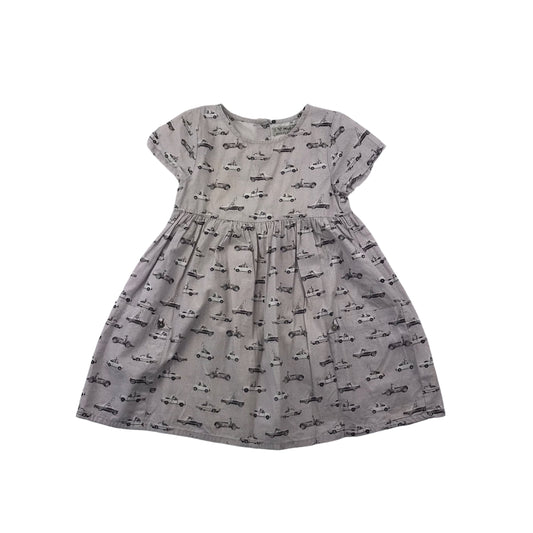 Next Grey Animal Car Printed Dress Age 5