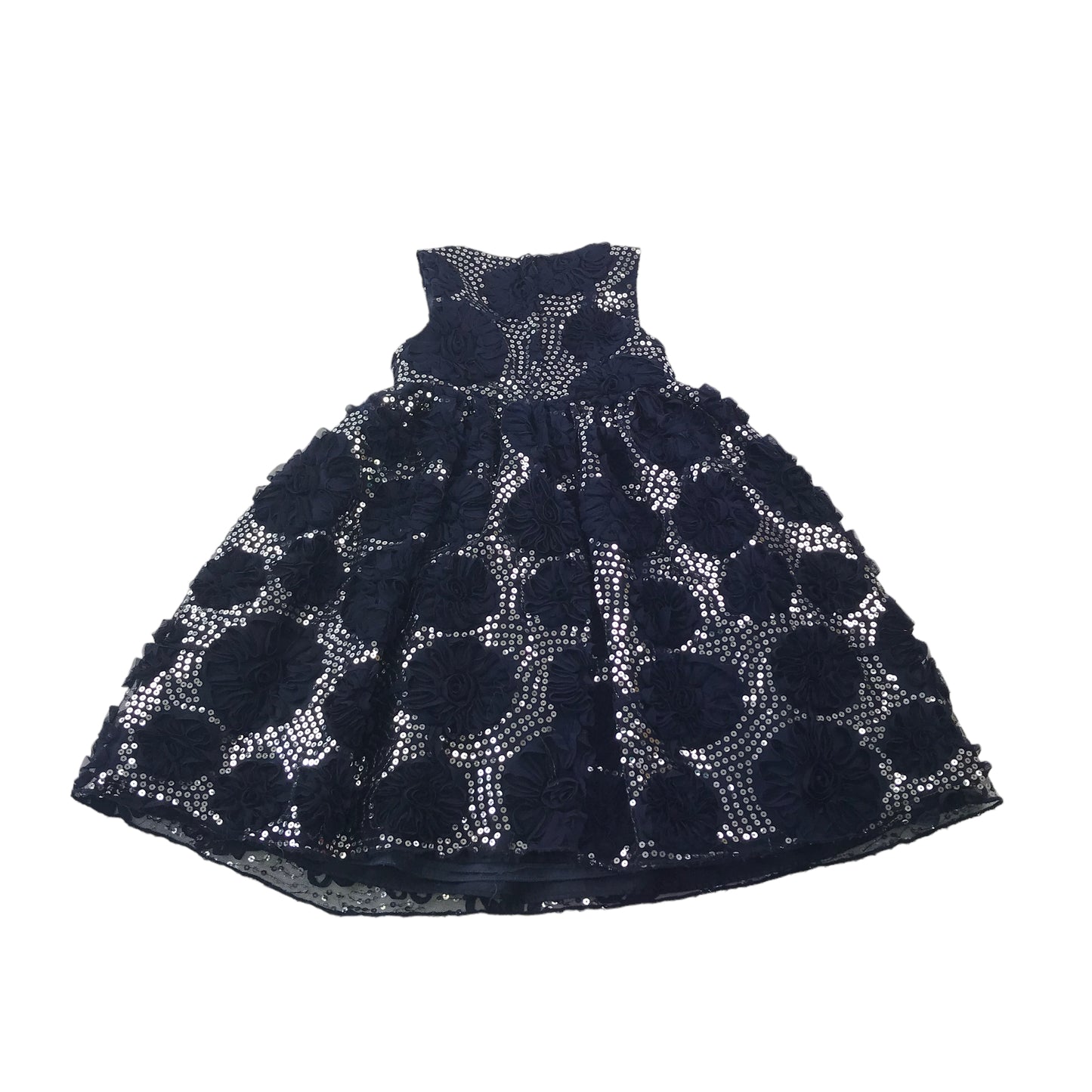 Cinderella Navy Blue Sequin Ball Gown Dress Age 6