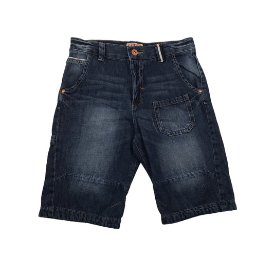 Next Dark Navy Blue Denim Shorts Age 10