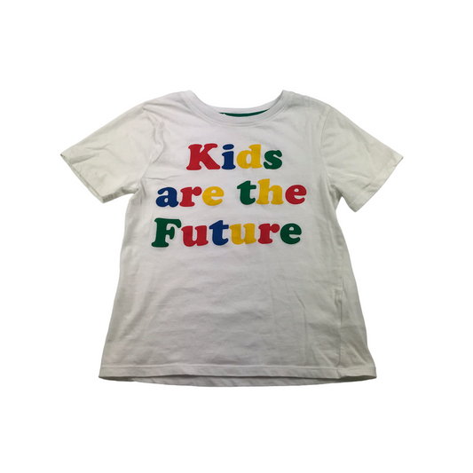 H&M White Kids Are The Future Short Sleeve T-shirt Age 7