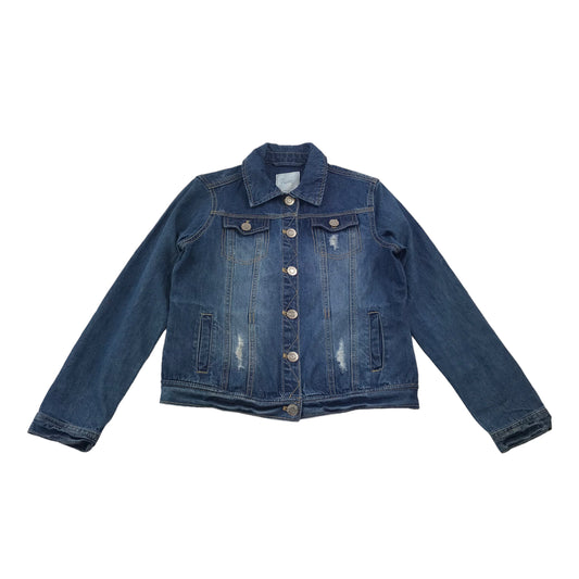 Next Navy Worn Effect Denim Jacket Age 13