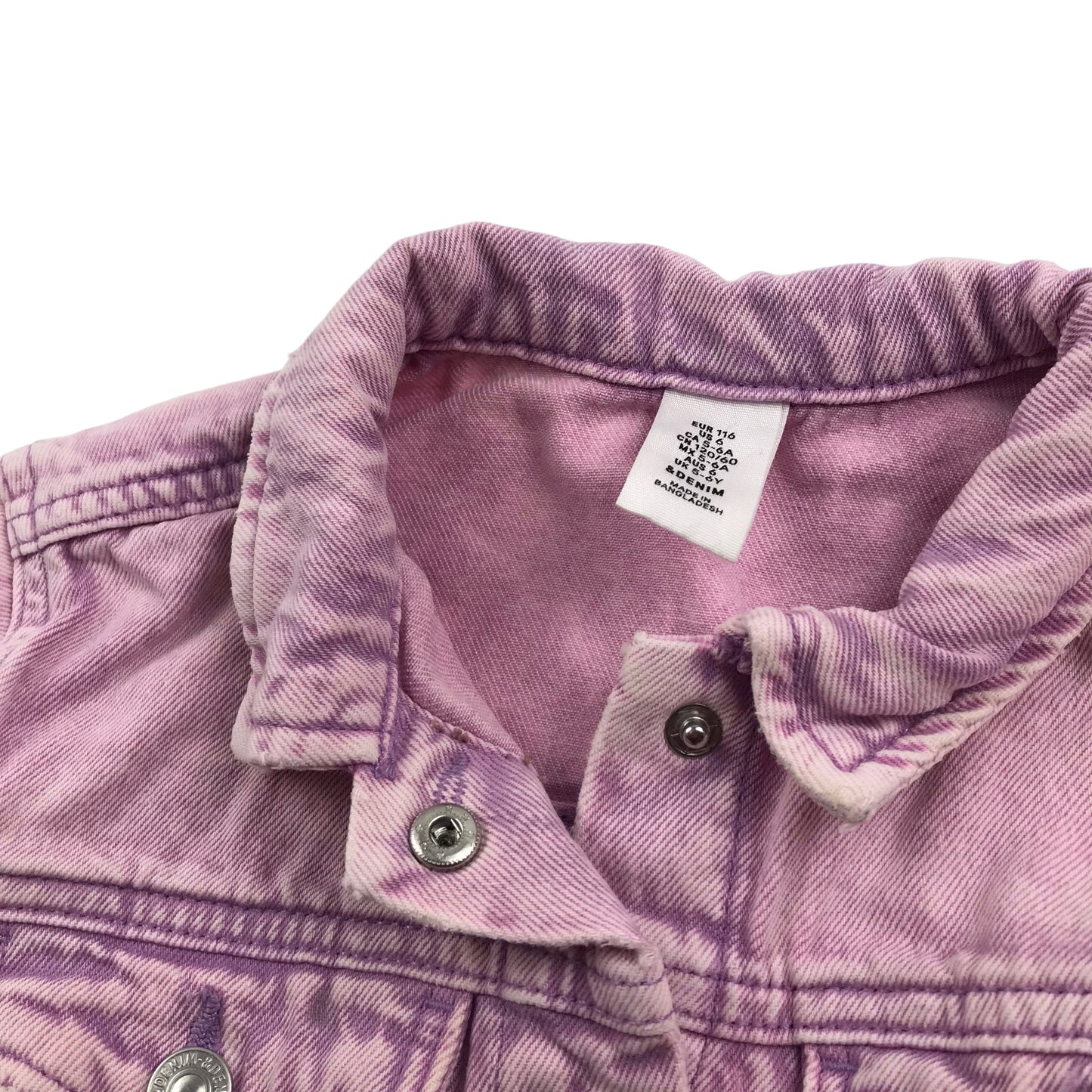 H&M Pink Denim Jacket Age 5