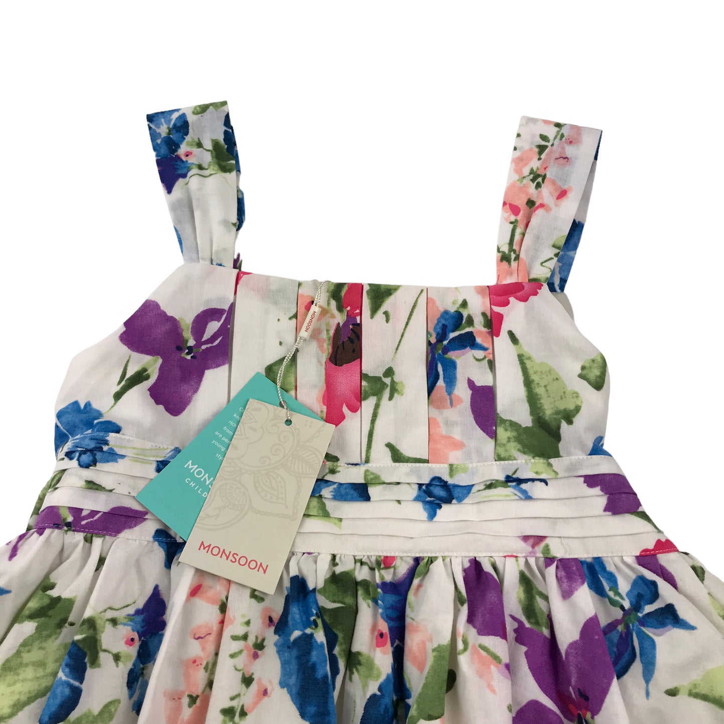 Monsoon Flared Floral Summer Dress Age 10