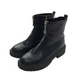 F&F Black Faux Leather Boots Shoe Size 13 junior
