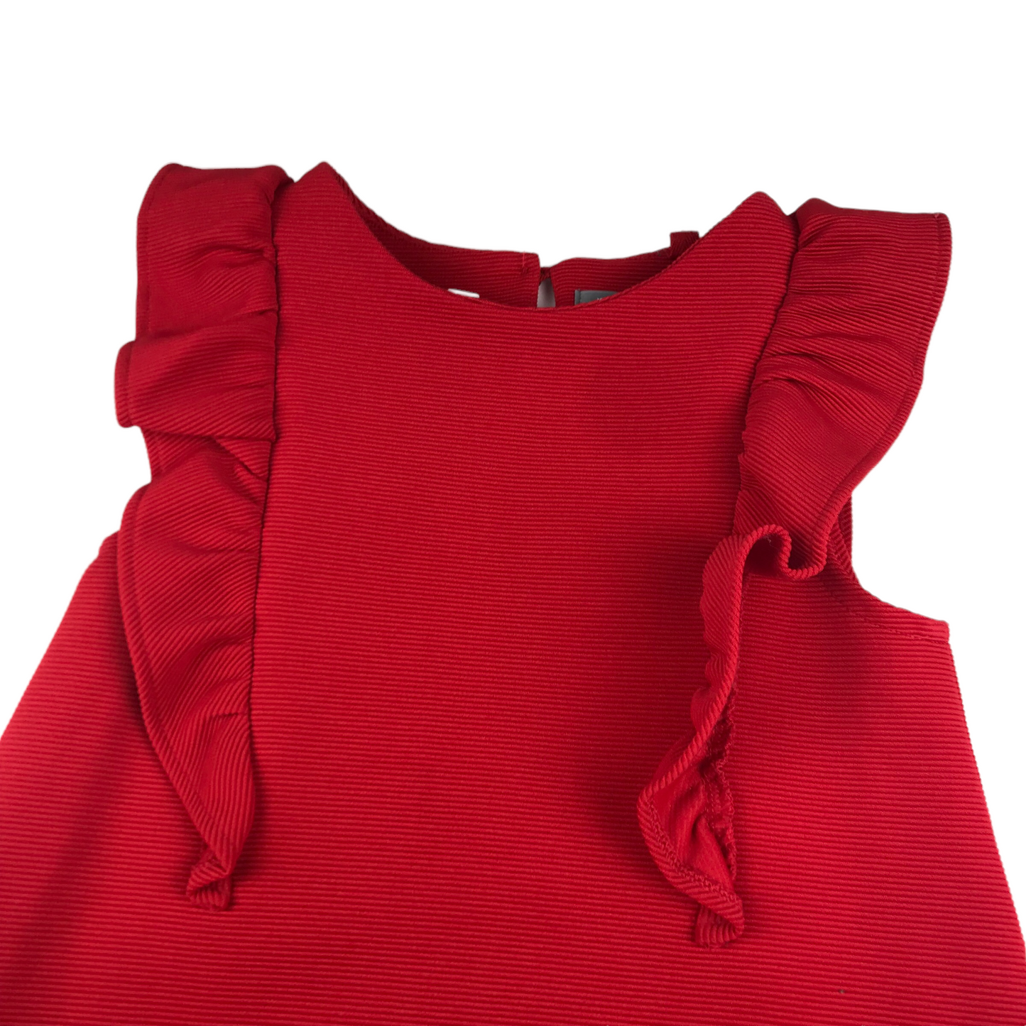 Next Red A-line Frilled Shoulder Dress Age 6