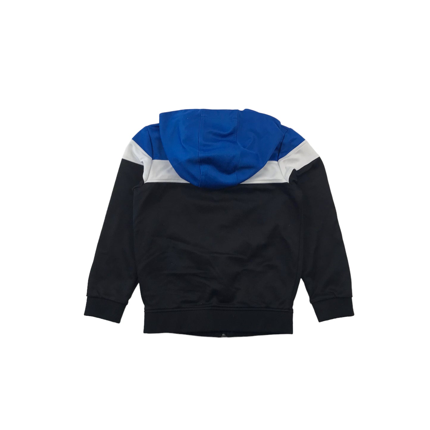 M&S Black White Blue Panelled Hoodie Age 7