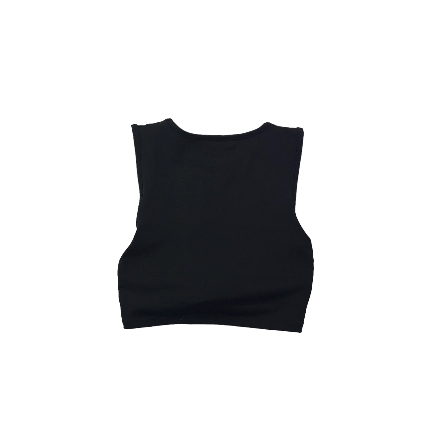 Matalan Black Gold Maze Trim Sports Crop Top Age 8