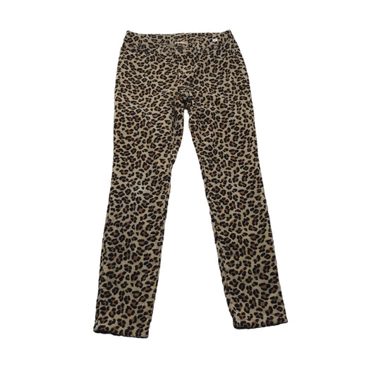 Cherokee Brown Animal Print Corduroy Trousers Age 10