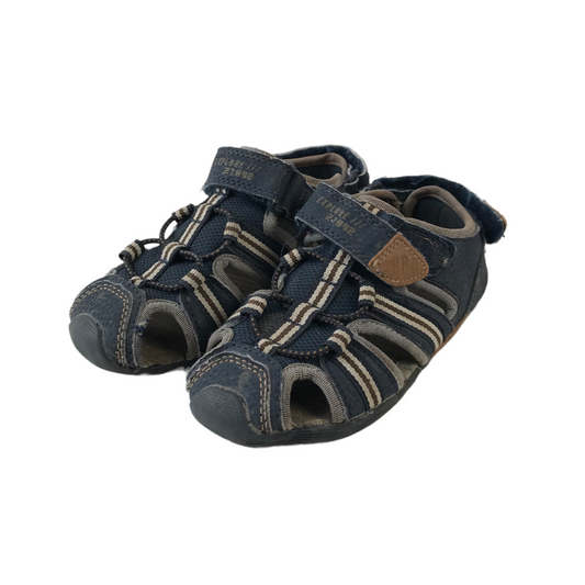 George Navy Blue Walking Sandals Size UK 12 junior