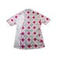 Scott White and Pink Checked Short Sleeve Cycling Sports Top Women's Size S