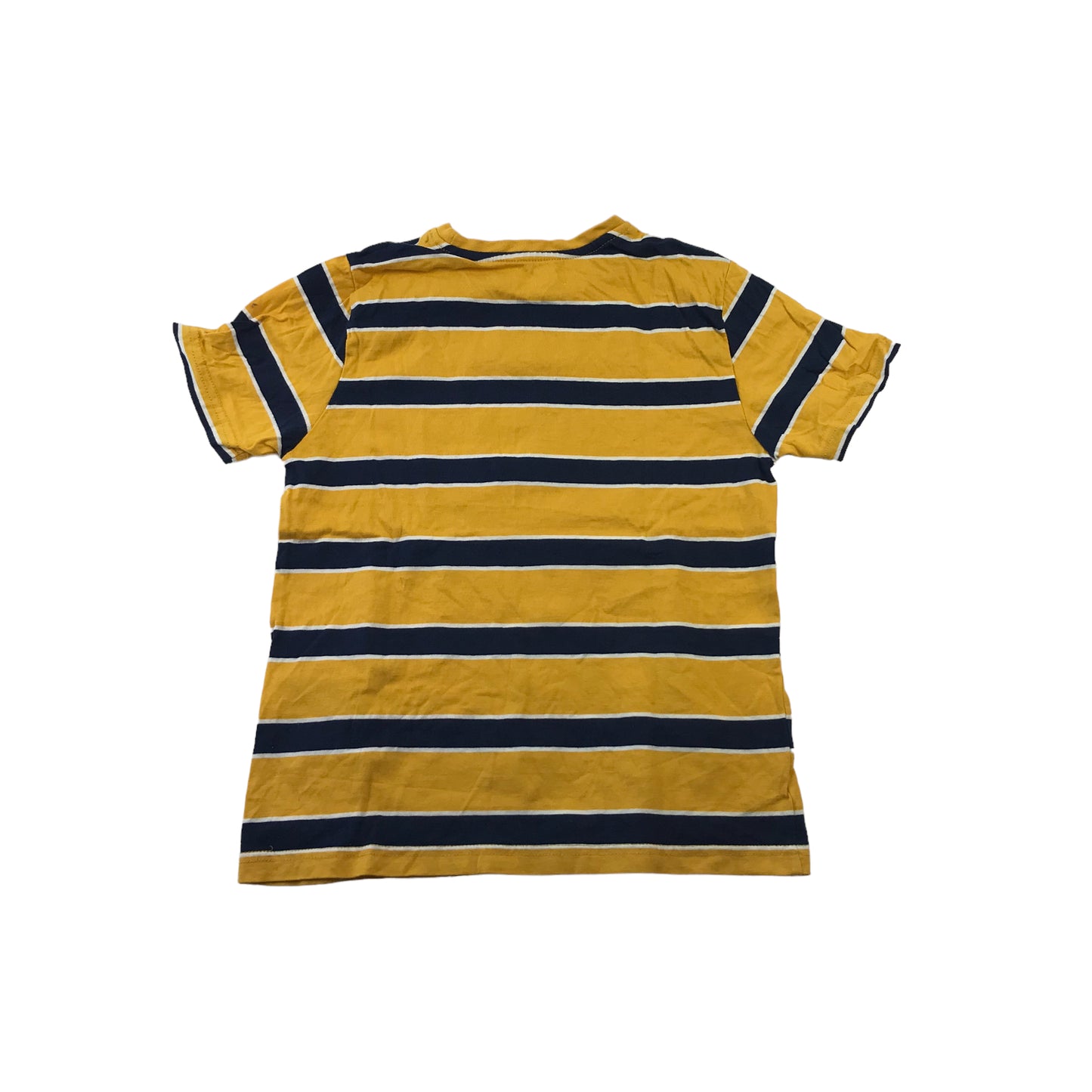 Primark Yellow Navy Stripes T-Shirt Age 8