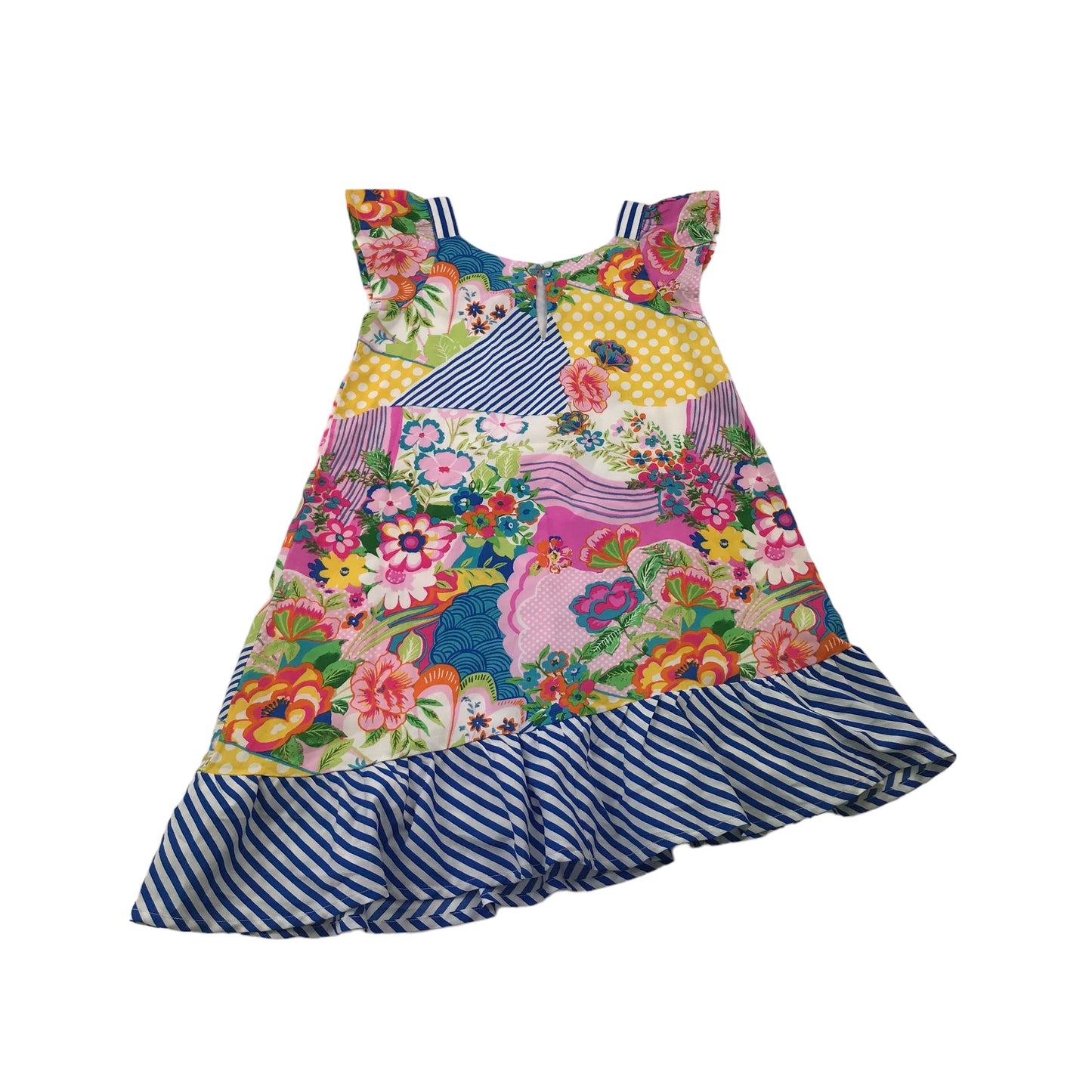 Monsoon Multicoloured Floral Summer Party Dress Age 7