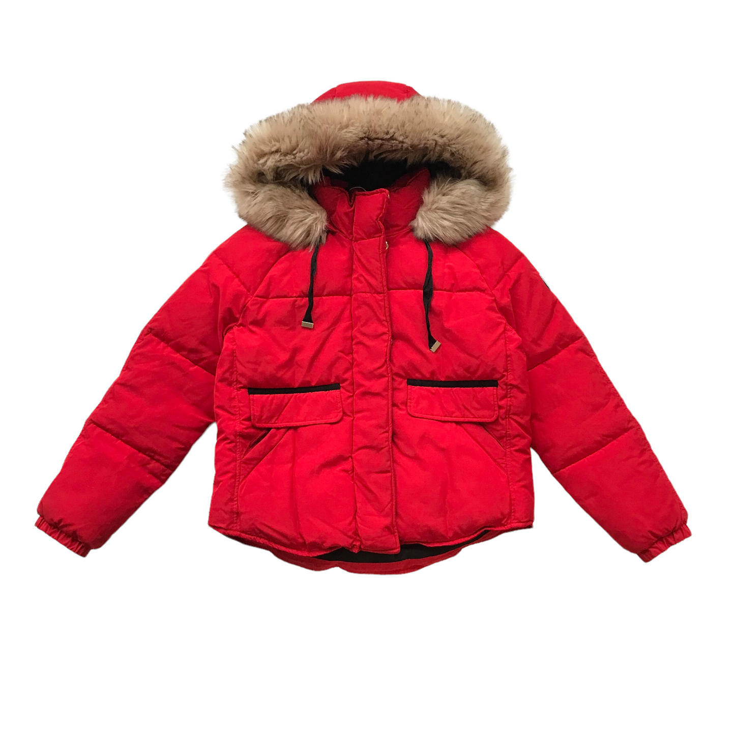 River Island Red Puffer Jacket Women's Size 12