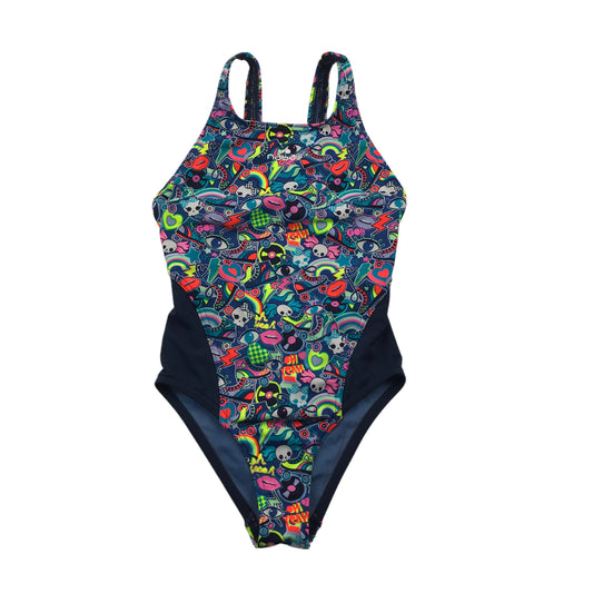 Decathlon Multicolour Print Pattern Swim Costume