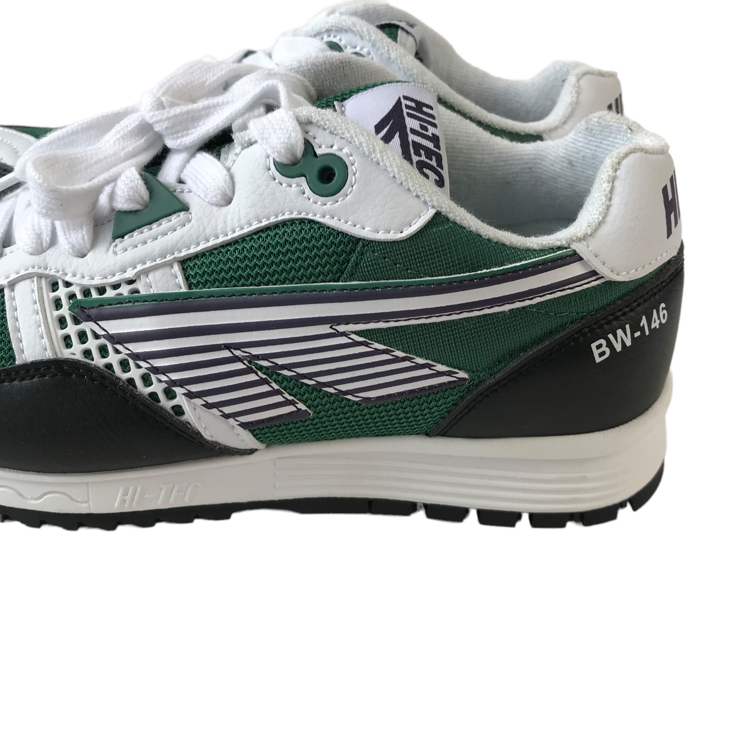 Hi-Tech BW-146 Green and White Trainers Size UK 7