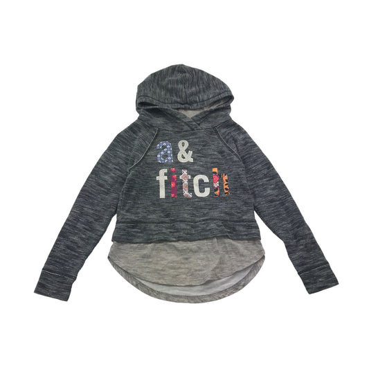 Abercrombie & Fitch Grey Layered Hoodie Age 11