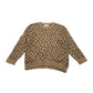 Zara Brown Animal Print Jumper with Silk Age 8