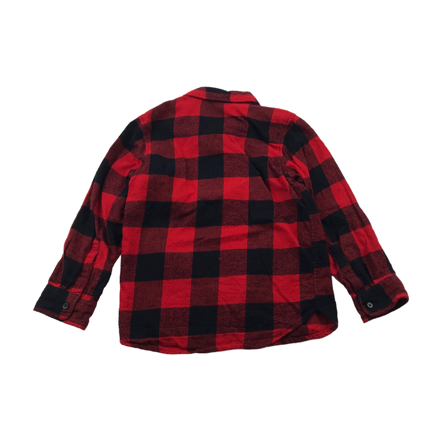 H&M Red Checked Cotton Flannel Shirt Age 6