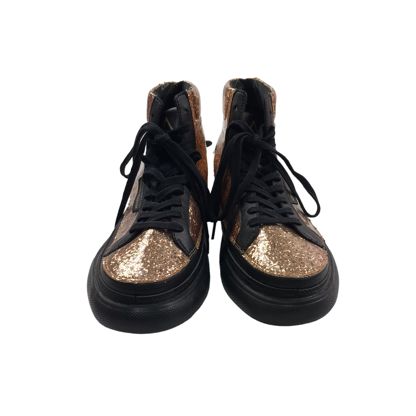 ACBC Golden Sparkly Modular High Tops Trainers Shoe Size 3