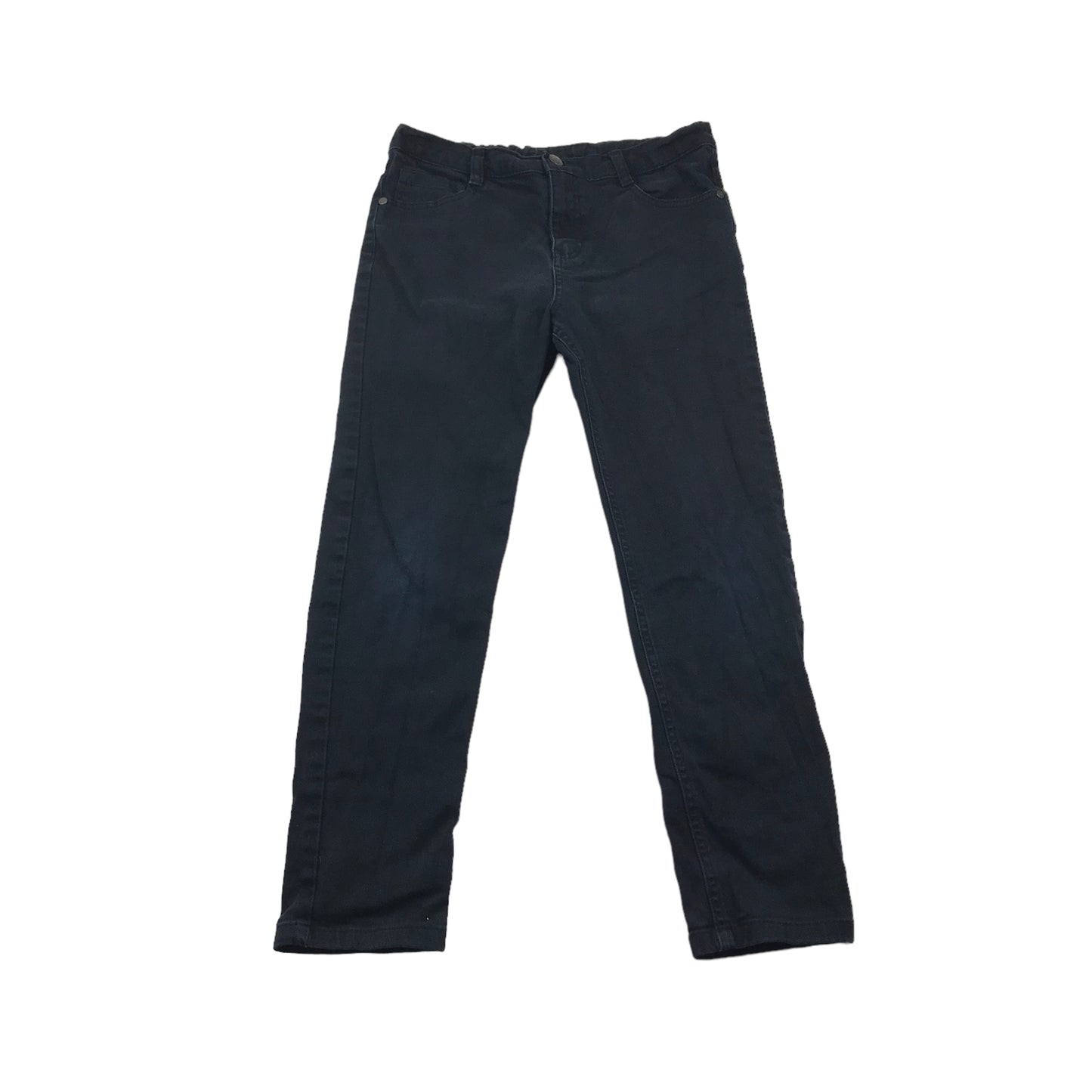 F&F Dark Navy Denim Style Trousers Age 11