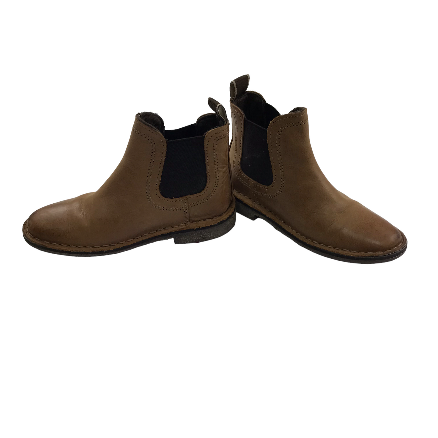 Next Tanned Brown Chelsea Boots Shoe Size 9 junior