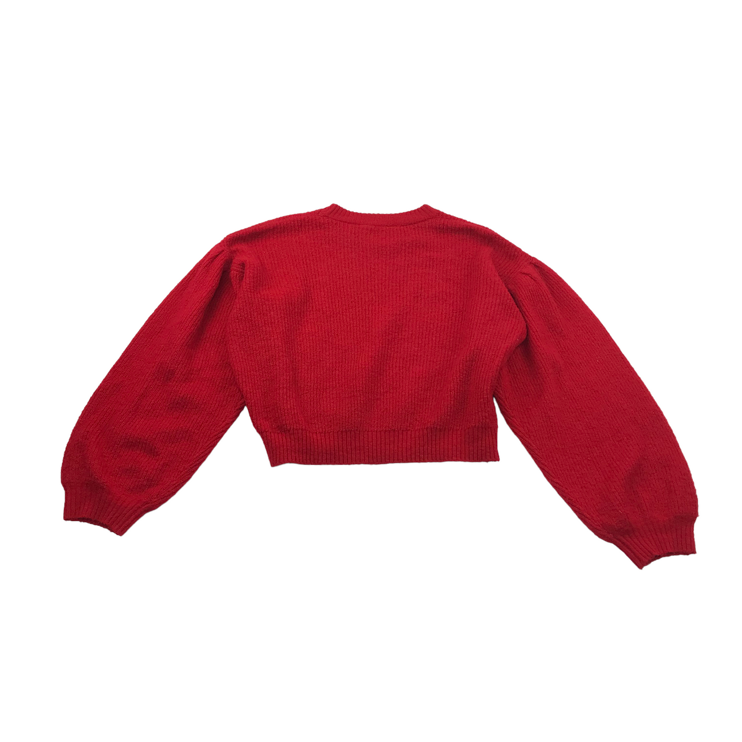 H&M Red Cropped Style Oversized Jumper Age 13