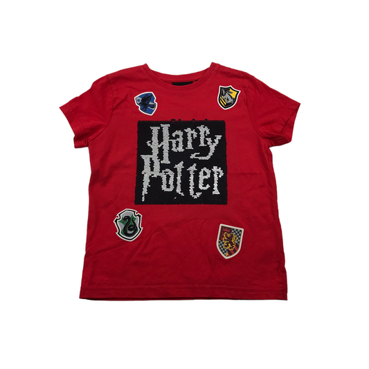 Primark Red Harry Potter Sequin T-shirt Age 4