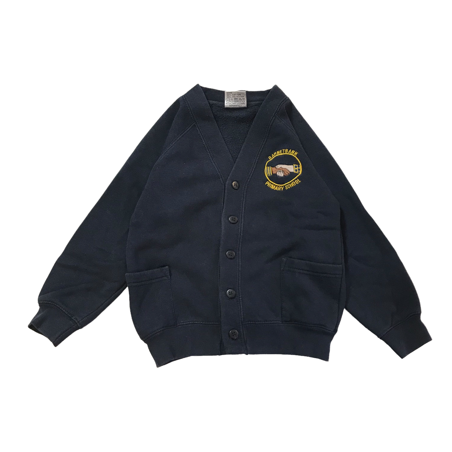 *Garnetbank Primary Navy Sweatshirt Cardigan