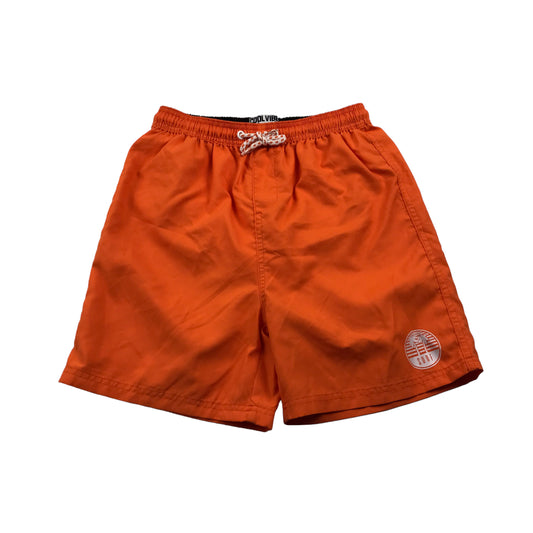 Matalan Bright Orange Swim Trunks Age 10