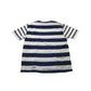 Asos White Navy Stripes T-Shirt Women's 8