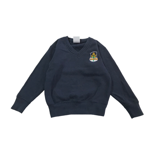 Broomhill Primary Navy V-neck Sweatshirt