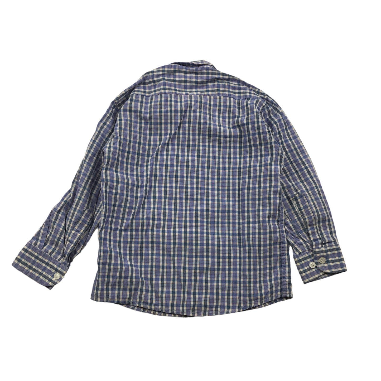 Blue and White Checked Shirt Age 5-6