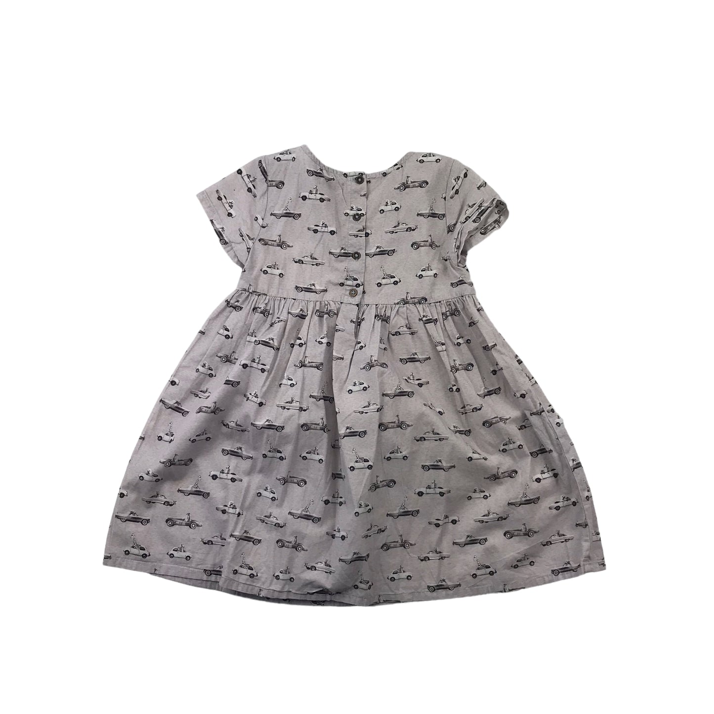 Next Grey Animal Car Printed Dress Age 5