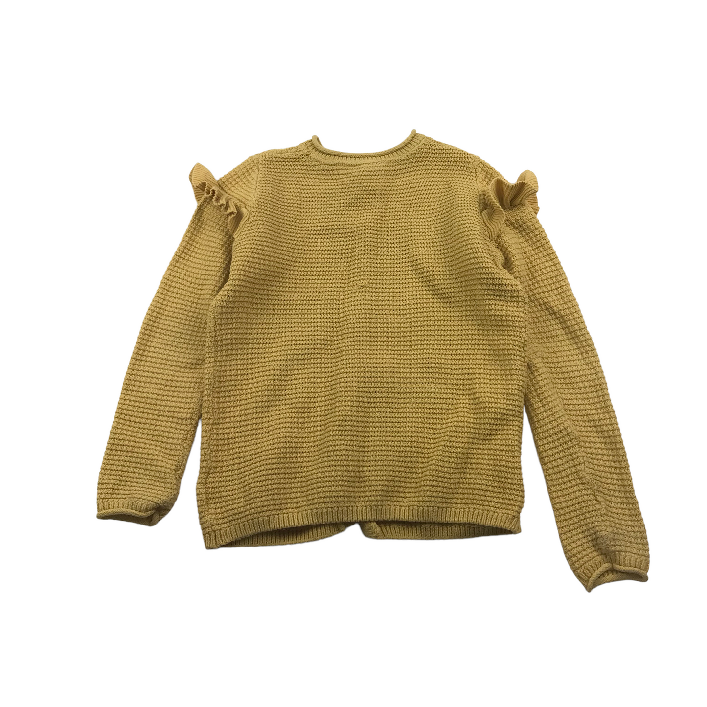 Mini Club Yellow Knitted Frill Detail Cardigan Age 5