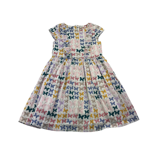 M&S Colourful butterflies Cotton Dress Age 6